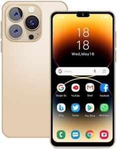 Unlocked Smartphone, 6.3 inch HD Display, Android10.0, Dual SIM, Dual Cameras, 1GB RAM+16GB ROM (Expandable to 128GB), Support: WiFi, Bluetooth, GPS 3G Mobile Phones (Golden)-bloggerheart